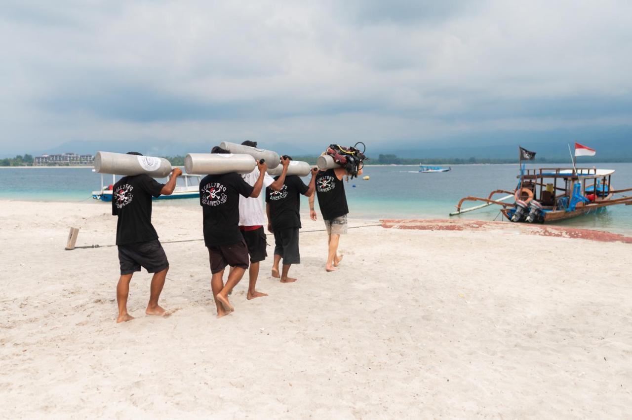 Scallywags Beach Club Gili Air Exterior foto
